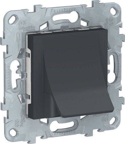 Вывод кабеля без рамки Schneider Electric Unica New антрацит картинка